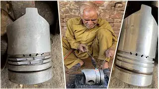 Piston Ringland are Broken Due To Overheating of  Engine || Rebuilding Cracked Piston Of Truck ||