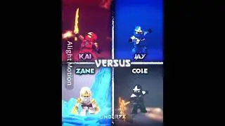 Ninjago Kai VS Jay VS Zane VS Cole ⚔️| Ninjago Edit #shorts
