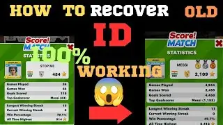 How To Recover Score Match Old ID😎//Score Match! Old Id Recover कैसे करे😎#scorematch#football#gaming