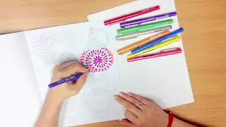 EK200 Adult Colouring Book Timelapse