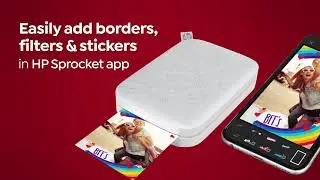 HP Sprocket 200 Mobile Photo Printer with Photo Paper