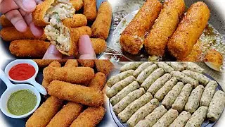 Kam Saman Se 40 Roll Asaani Se Banae | Ramzan Special Iftar Snack Chicken Aloo Roll Recipe