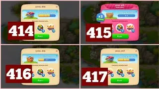 Township Colorful Puzzle Levels 414, 415, 416, 417