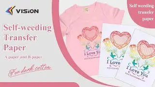 Self Weeding Transfer Paper On Dark Tshirts With White (A Paper + B Paper)