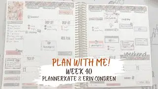 Plan With Me | Week 40 | PlannerKate | Erin Condren