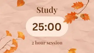 Fall Aesthetic Pomodoro Timer 🍂 | 25/5 Focus Timer for Study & Work