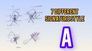 How to make Professional signature A letter | Unique signature ideas