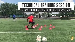 Technical Soccer Drills - Dribbling - Passing - Shooting
