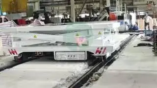 Hydraulic Lifting Rail Transfer Trolley--Motorized Transfer Trolleys On Rail