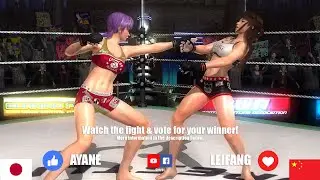 Ayane vs Leifang | DOA Fight League S01F01 | Dead or Alive 5 Last Round Interactive Gameplay