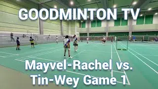 🏸 Mayvel-Rachel vs Tin-Wey | Fun Beginner Badminton Match 😄 | Game 1of2 | (Nov 29, 2025) 🔥🏸