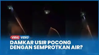 Hoaks Viral Damkar Usir Pocong di Ngawi dengan Semprotkan Air