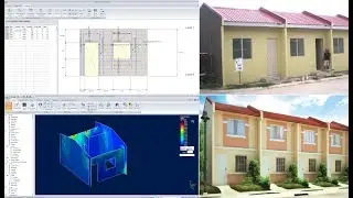 Philippines Low-Cost housing design in Bentley RAM Elements