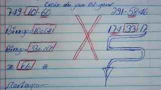 CROIX DU JOUR ✅️ 02 JANVIER 2026 BOUL CHO POU MATIN AN BIW 33 NY 10 GA #boulchopoujodia fc #ajk