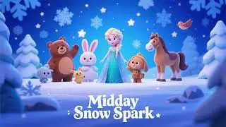 Elsa and Midday Snow Spark ❄️☀️ | Magical Kids Song | Sing-Along Adventure