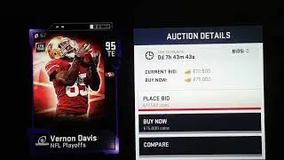 Vernon Davis 95 overall madden19