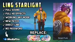 NEW Script Skin Ling Starlight No Password | Full Voice & Effects | Full Skill Review