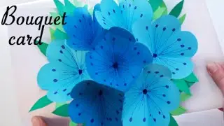 Bouquet pop-up card - DIY