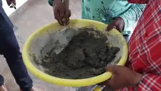 Readymix Plaster product demonstration at Mestri gathering event|  SILICA MIX|