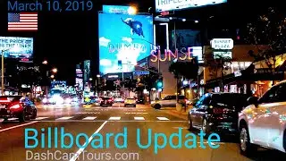 West Hollywood​ Billboard Row Monthly Update || February, 2019 || Dash Cam Tours 🚘