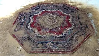 ASMR relaxing strange rug cleaning  video for you