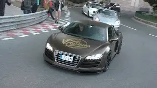 Audi R8 with aftermarket exhaust in Monaco! | Top Marques 2016