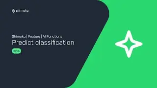 Shimoku Python Dev | FEATURE | AI Functions - Predict Classification