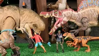 New Jurassic World Rebirth Toys Duncan Kincaid & Velociraptor, Reuben Delgado & Parasaurolophus