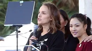 Natalie Portman Addresses The Audience At The LA Women's March