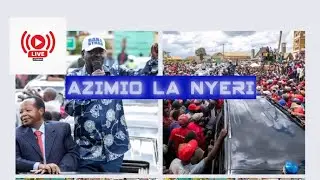 LIVE...HUGE CROWDS  FOR AZIMIO LA UMOJA IN NYERI