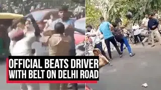 Official Beats Driver With Belt On Delhi Road, Passersby Hit Back | Cobrapost