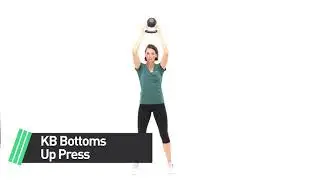 Kettlebell Bottoms-Up Press - Express Strength Workout - Women