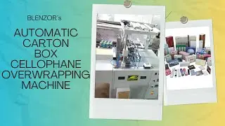 Blenzor's Carton Overwrapping Machine with Tear-Off Seal for Cigarette Cartons