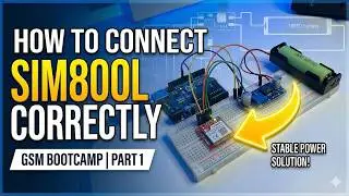 Как подключить SIM800L к Arduino Uno: решение проблем с питанием и сетью (GSM Bootcamp #1)