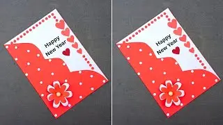 New Year Greeting Card | Handmade Card Ideas | Easy & Simple Card Ideas | DIY Paper Crafts | 