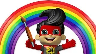 Explore Rainbow Colors With Superheroes  | Super Geek Heroes - Learning Videos For Kids