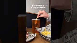 Would you try this?🤣🍻 #beer #brewery #craftbeer #fries #food
