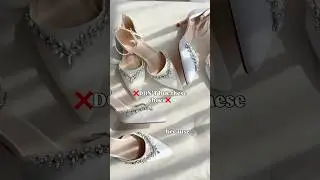 Don&rsquo;t buy these bridal shoes because&hellip;❌ #weddingshoes #bridalshoes #bridetobe #weddingattire #shorts