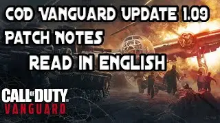 COD Vanguard Update 1.09 Patch Notes (1.009) &ndash; Official - Call Of Duty News Reading In English
