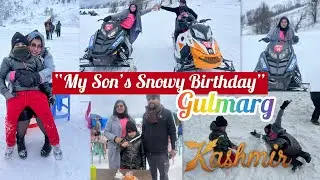 Birthday Celebration in Gulmarg ❄️ | Snowfall, Cake & Family Moments