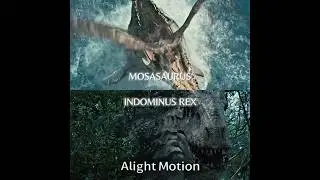 Mosasaurus VS Indominus rex | #fyp #alightmotion #jurassicworld
