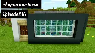 Minecraft House Tutorial : How to make an aquarium house in minecraft (#16)