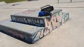 hitachi  trk 3D80 super woofer  en action a l exterieur  ghettoblaster boombox  & fiat cinque turbo