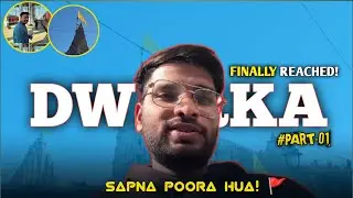 Finally Reached Dwarka! 😍🔱 #yt #trending #viral #travel #travelvlog #dwarkavlog #trip #trickandtrips