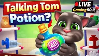 Talking Tom Ka Full Colorful Bubble Bath 🤯😂 | Funny Gameplay | Live Gaming 50.K