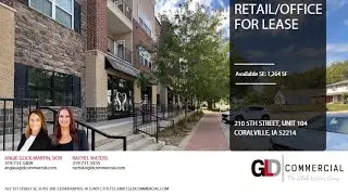 210 5th Street, Suite 104, Coralville, Iowa Retail or Office for Lease