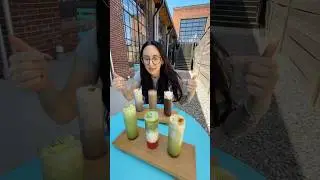 Matcha and Hojicha flights in Nashville? YES PLEASE! This place is called Eat Bubbles!