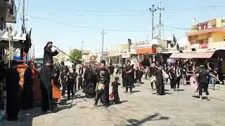 اجمل قصيده يوم السابع الرادود خالد سليم موكب زنجيل ام البنين 2021. لشتراك بلقناه