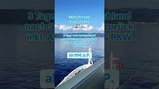 Reisedeal: 3 Tage Mini Ostsee Kreuzfahrt ab 99&euro; p.P.