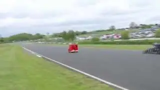 Drag Kart vs Worlds Fastest Postman Pat Van - PPC - Mallory Park - Yamaha R6 vs Husqvarna 510